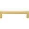 Elements 25-Pack of the 96 mm Center-to-Center Brushed Gold Square Stanton Cabinet Bar Pull 625-96BG-25 - alternate 2